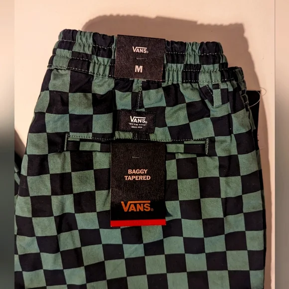 Vans range baggy tapered elastic waist jogger pants men's size M - Picture 2 of 10